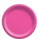 Bright Pink Extra Sturdy Paper Lunch Plates, 8.5in, 50ct